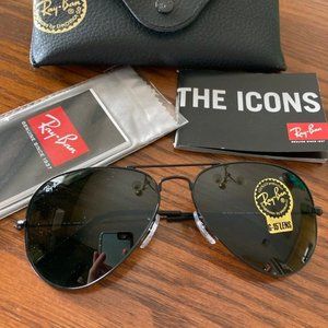 Ray-Ban Sunglasses RB3025 Aviator Black